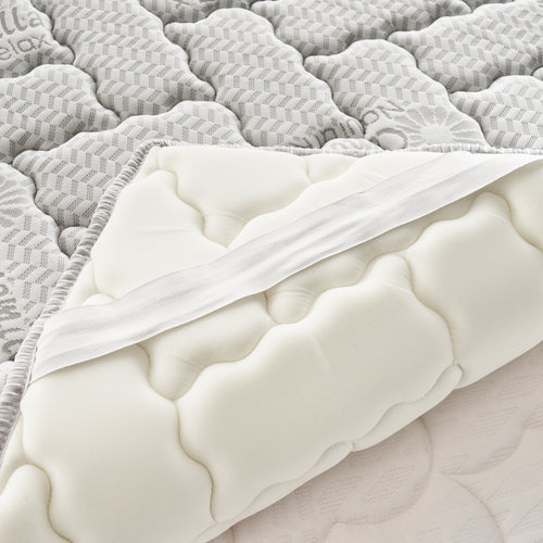 Topper in memory foam 3 cm con rivestimento Trapuntato con Elastico