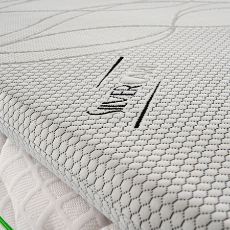 Topper in memory foam 5 cm con rivestimento Silver Fresh completamente sfoderabile