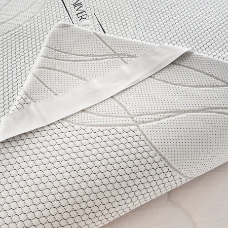Topper in memory foam 5 cm con rivestimento Silver Fresh completamente sfoderabile
