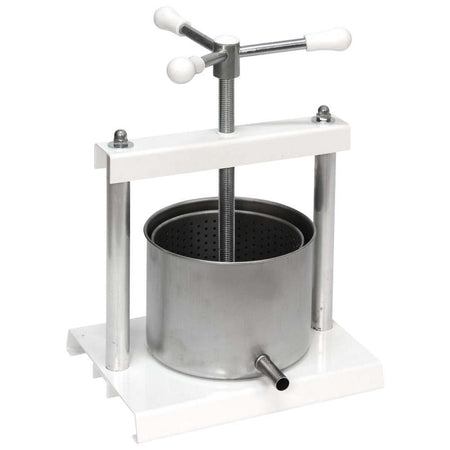 Torchietto premitutto in Acciaio e Inox, adatto come pressa per liquore, frutta ed olive