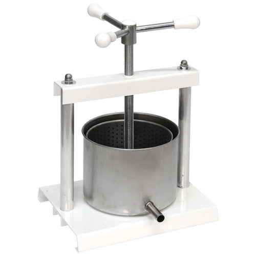 Torchietto premitutto in Acciaio e Inox, adatto come pressa per liquore, frutta ed olive