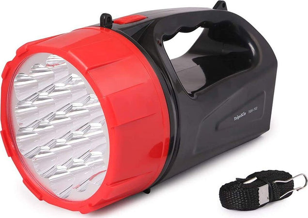 Torcia a 19 LED - ricaricabile ad alta potenza con batteria da1500 mah