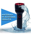 Torcia A Led Professionale Ricaricabile Potente Luce Zoom Fino A 500mt Powerbank
