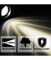 Torcia A Led Professionale Ricaricabile Potente Luce Zoom Fino A 500mt Powerbank