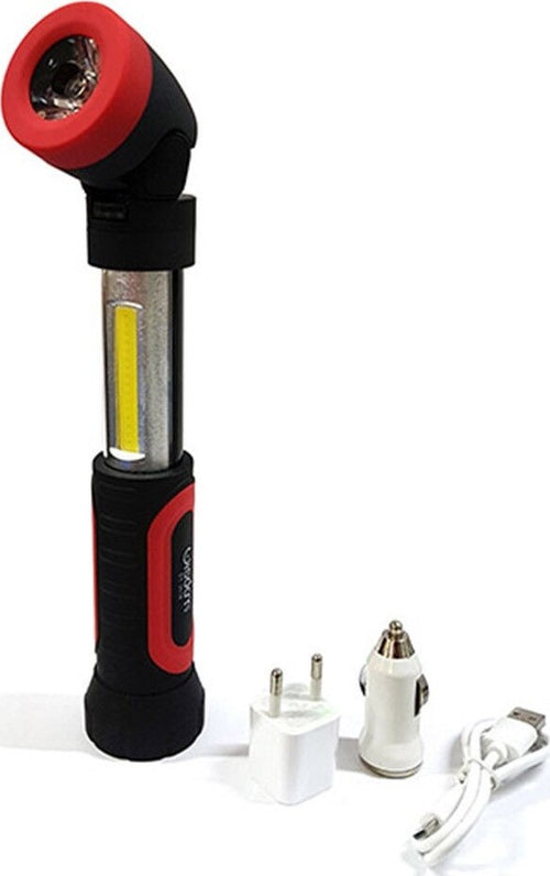 TORCIA DOPPIA LUCE LED CON BASE MAGNETICA DA LAVORO RICARICABILE USB DT-2018 Illuminazione/Illuminazione per interni/Lampade/Lampade da lavoro Trade Shop italia - Napoli, Commerciovirtuoso.it