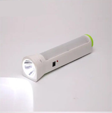 Torcia Elettrica Led 1W+34 SMD con Pannellino Solare Ricaricabile Presa Retraibile 700 mAh Range 500 Metri