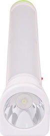 Torcia Elettrica Led 1W+46 SMD con Pannellino Solare Ricaricabile Presa Retraibile1400 mAh Range 500 Metri