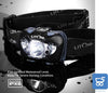 Torcia Frontale a LED Bianco Rosso con Controllo Gesture Luce per Casco Escursionismo