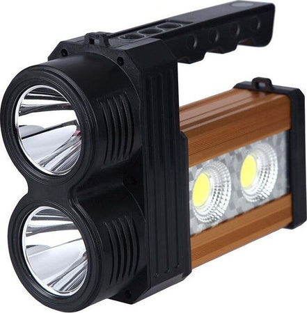 TORCIA LAMPADA A LED RICARICABILE EMERGENZA 10W 200 METRI USB LUCE GIALLA BIANCA Illuminazione/Illuminazione per interni/Lampade/Lampade da lavoro Trade Shop italia - Napoli, Commerciovirtuoso.it