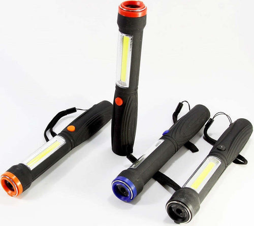 Torcia Lampada Calamita Strip Led 1 Led Cob Light Luce Bianca Calamita Casa, arredamento e bricolage > Bricolage e fai da te > Torce Trade Shop italia - Napoli, Commerciovirtuoso.it