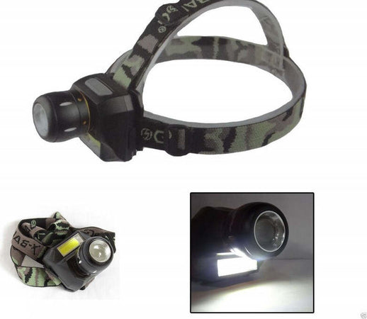 TORCIA LAMPADA FRONTALE A 2 LED CREE COB RICARICABILE 2 LUCI BL-6916A Fai da te/Sicurezza e protezione/Torce/Lampade da testa Trade Shop italia - Napoli, Commerciovirtuoso.it