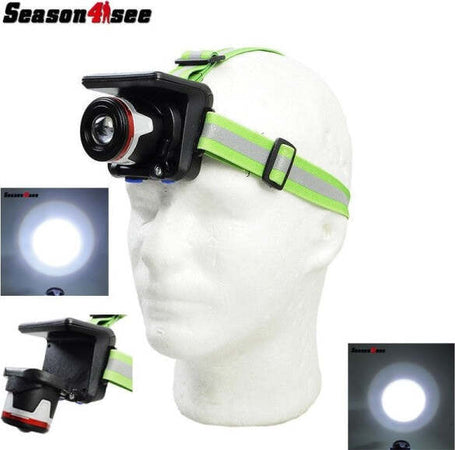 Torcia Lampada Frontale A Led Cree Ricaricabile Con Pannello Solare Fai da te/Sicurezza e protezione/Torce/Lampade da testa Trade Shop italia - Napoli, Commerciovirtuoso.it