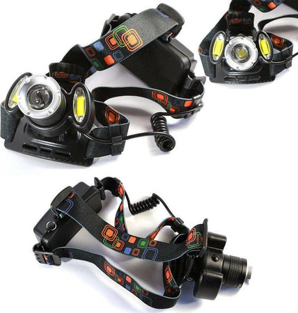 TORCIA LAMPADA FRONTALE LED CREE RICARICABILE AUTO CASA 3LED 8000W LUCE BIANCA  Trade Shop italia - Napoli, Commerciovirtuoso.it