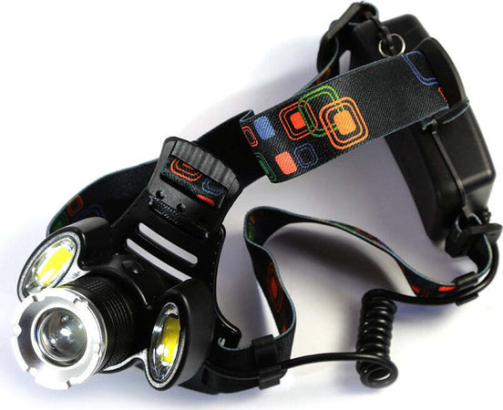TORCIA LAMPADA FRONTALE LED CREE RICARICABILE AUTO CASA 3LED 8000W LUCE BIANCA  Trade Shop italia - Napoli, Commerciovirtuoso.it