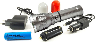 TORCIA LAMPADA LED 3W RICARICABILE ZOOM FLASH LUCE STROBO 2 DIFFUSORI BL-901 Fai da te/Sicurezza e protezione/Torce/Torce elettriche portatili (standard) Trade Shop italia - Napoli, Commerciovirtuoso.it