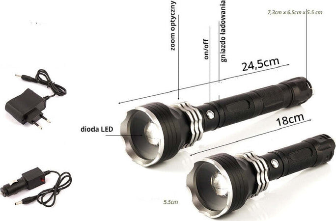 Torcia Lampada Led Cree T6 Ricaricabile 2000 Lumen 80000 W Con Prolunga Bl-1899 Casa, arredamento e bricolage > Bricolage e fai da te > Torce Trade Shop italia - Napoli, Commerciovirtuoso.it
