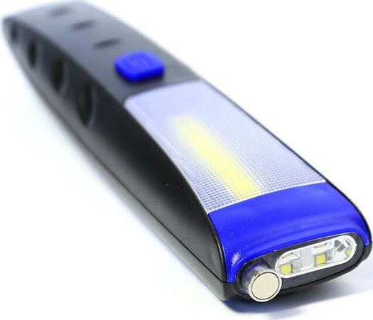 TORCIA LAMPADA PORTATILE LED STRIP COB + 2 LED DOPPIA CALAMITA ESTENSIBILE 30 CM Fai da te/Sicurezza e protezione/Torce/Torce elettriche portatili (standard) Trade Shop italia - Napoli, Commerciovirtuoso.it
