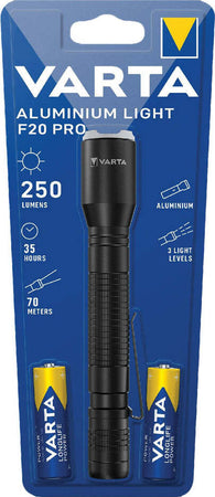 TORCIA-LED-'ALUMINIUM-LIGHT-F20-PRO'-4-W---250-lumen-Varta