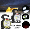 Torcia Led Cob Emergenza Luce Faro Da Lavoro Ricaricabile Con Pannello Solare Fai da te/Sicurezza e protezione/Torce/Torce elettriche portatili (standard) Trade Shop italia - Napoli, Commerciovirtuoso.it