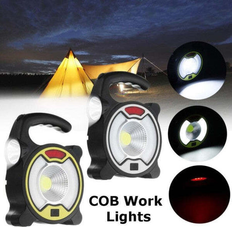 Torcia Led Cob Emergenza Luce Faro Da Lavoro Ricaricabile Con Pannello Solare Fai da te/Sicurezza e protezione/Torce/Torce elettriche portatili (standard) Trade Shop italia - Napoli, Commerciovirtuoso.it