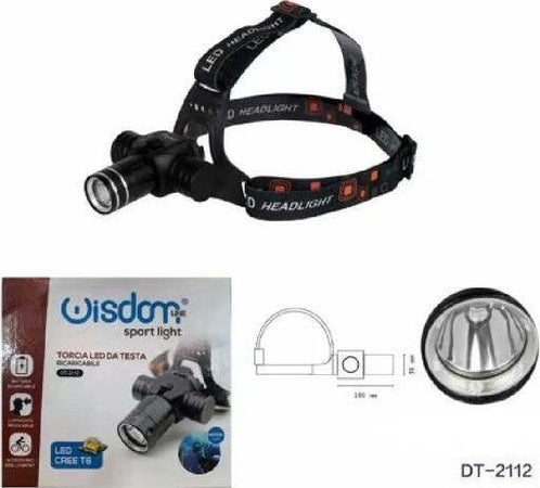 Torcia-Led-Cree-T6-Frontale-Da-Testa-Immersione-Subacquea-Ricaricabile-Dt-2112
