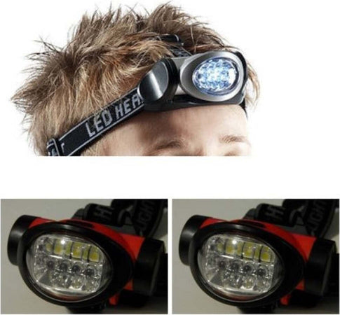 Torcia Led Frontale Da Testa Luce Lampada Ricaricabile 6 Led Camping Caccia Torce Trade Shop italia - Napoli, Commerciovirtuoso.it