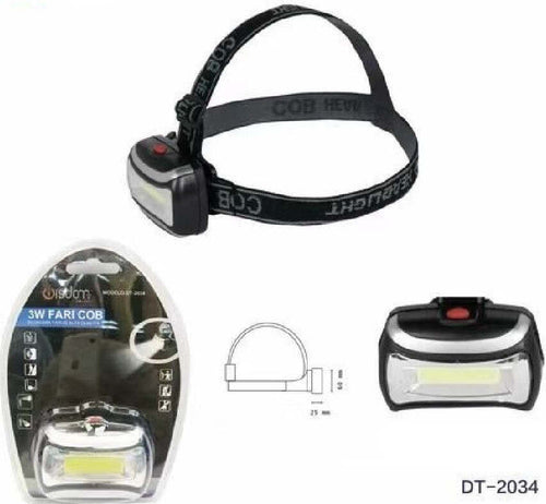Torcia Led Frontale Testa 3w Led Fari Cob Escursioni Pesca Luce Regolabile Dt-2034 Casa, arredamento e bricolage > Bricolage e fai da te > Torce Trade Shop italia - Napoli, Commerciovirtuoso.it