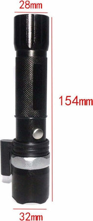 TORCIA LED MILITARE CREE TATTICA CON ZOOM RICARICABILE CON LASER ROSSO Fai da te/Sicurezza e protezione/Torce/Torce elettriche portatili (standard) Trade Shop italia - Napoli, Commerciovirtuoso.it