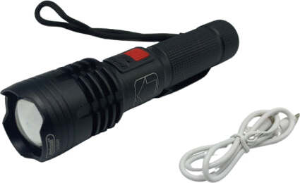 Torcia-Led-Usb-Ricaricabile-30-Watt-Potente-Gamma-300m-Design-Elegante-Q-sd07