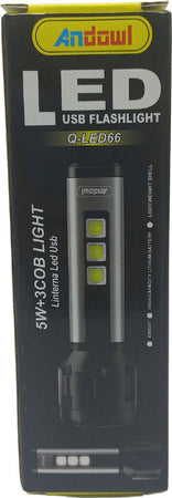 Torcia Led Usb Ricaricabile 5w+3 Luci Cob Campeggio Escursionismo Caccia Q-led66 Fai da te/Sicurezza e protezione/Torce/Torce elettriche portatili (standard) Trade Shop italia - Napoli, Commerciovirtuoso.it