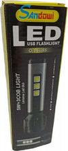 Torcia Led Usb Ricaricabile 5w+3 Luci Cob Campeggio Escursionismo Caccia Q-led66 Fai da te/Sicurezza e protezione/Torce/Torce elettriche portatili (standard) Trade Shop italia - Napoli, Commerciovirtuoso.it