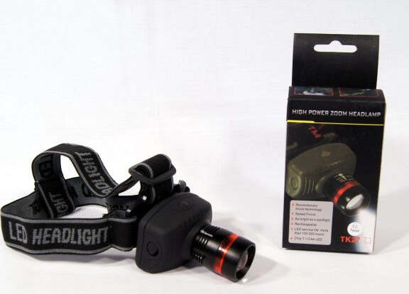 Torcia-Luce-Led-Lampada-Frontale-Testa-3w-Casco-Headlamp-Caccia-Pesca