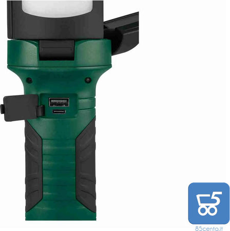 Torcia Parkside a LED Garage Campeggio a Ragno Magnetica con Powerbank 6 Modalità