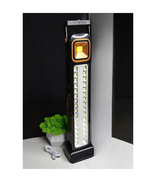 Torcia Portatile Lampada Di Emergenza Ricaricabile Usb A Carica Solare 32 Led