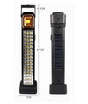 Torcia Portatile Lampada Di Emergenza Ricaricabile Usb Solare 45led Luce Bianca