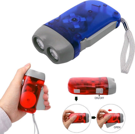 TORCIA PRESSIONE MANO RICARICABILE CARICA MANUALE DYNAMO LED MOLLA LUCE LAMPADA Fai da te/Sicurezza e protezione/Torce/Torce elettriche portatili (standard) Trade Shop italia - Napoli, Commerciovirtuoso.it