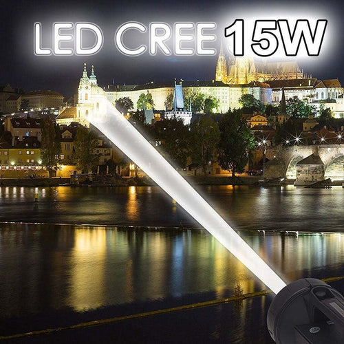 TORCIA RICARICABILE ULTRA POTENTE DI PUNTAMENTO CON LED 15W CREE T6 FINO A 1KM Illuminazione/Illuminazione per interni/Lampade/Lampade da lavoro Trade Shop italia - Napoli, Commerciovirtuoso.it