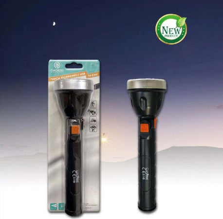 Torcia-Ricaricabile-Usb-Elettrica-Luce-Led-Escursioni-Campeggio-Lavoro-Tx-8347