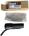 Torcia tascabile in metallo robusto con luce a led dimensioni 27 x 90 mm beast