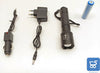 Torcia tattica militare 500 lumens Zoom batteria inclusa adattatore AC DC 12V auto incluso