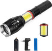 Torcia-Tattica-Militare-Zoom-Cob-Ricaricabile-Alta-Luminosita'-T6-Led-Te-b0044