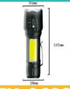 Torcia Tattica Usb Ricaricabile A Led Zoom Telescopico Escursioni Pesca Tx-9633 Fai da te/Sicurezza e protezione/Torce/Torce elettriche portatili (standard) Trade Shop italia - Napoli, Commerciovirtuoso.it