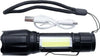 Torcia Tattica Usb Ricaricabile A Led Zoom Telescopico Escursioni Pesca Tx-9633 Fai da te/Sicurezza e protezione/Torce/Torce elettriche portatili (standard) Trade Shop italia - Napoli, Commerciovirtuoso.it