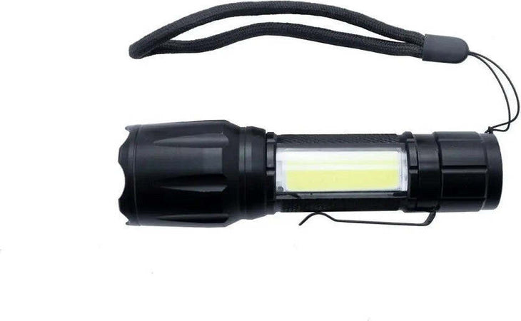 Torcia Tattica Usb Ricaricabile A Led Zoom Telescopico Escursioni Pesca Tx-9633 Fai da te/Sicurezza e protezione/Torce/Torce elettriche portatili (standard) Trade Shop italia - Napoli, Commerciovirtuoso.it