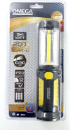 Torcia Work Light Led Cob 3W + 1W, 200 + 50 Lm, Con Magnete Sul Fondo E Sul Retro + Appendino In Cima, Base Rotante,Modalita Operativa On/Off + Torcia, Materiale Abs + Ps, Misure 21X5.6X4.7 Cm, Batterie 3Xaa Non Incluse, Autonomia 4 - 10 Ore, Distanza Di Fai da te/Sicurezza e protezione/Torce/Torce-lanterne Non solo alimenti - Albano Laziale, Commerciovirtuoso.it