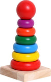 Torre Arcobaleno Gioco In Legno Piramide Anelli Impilabili Montessori 20x9 Cm Giochi e giocattoli/Costruzioni/Blocchi impilabili Trade Shop italia - Napoli, Commerciovirtuoso.it