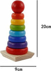 Torre Arcobaleno Gioco In Legno Piramide Anelli Impilabili Montessori 20x9 Cm Giochi e giocattoli/Costruzioni/Blocchi impilabili Trade Shop italia - Napoli, Commerciovirtuoso.it