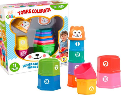 Torre Colorata Orsetto Gioco Educativo Per Bambini Ideale Da 12 Mesi 11 Pezzi Giochi e giocattoli/Costruzioni/Blocchi impilabili Trade Shop italia - Napoli, Commerciovirtuoso.it