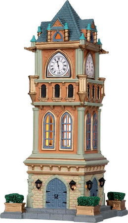 Torre dell'Orologio Comunale illuminata, edificio per villaggio di Natale in porcellana Casa e cucina/Decorazioni per interni/Addobbi e decorazioni per ricorrenze/Decorazioni natalizie/Oggettistica MagiediNatale.it - Altamura, Commerciovirtuoso.it