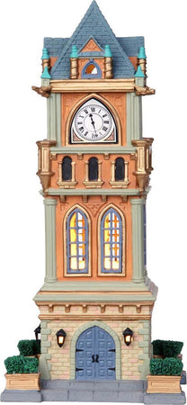 Torre dell'Orologio Comunale illuminata, edificio per villaggio di Natale in porcellana Casa e cucina/Decorazioni per interni/Addobbi e decorazioni per ricorrenze/Decorazioni natalizie/Oggettistica MagiediNatale.it - Altamura, Commerciovirtuoso.it